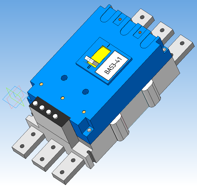 3D модель Выключатель автоматический ВА53-41