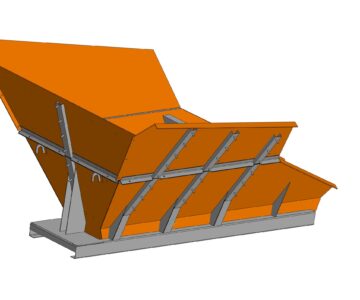 3D модель Бункер пластинчатого питателя ПП-804