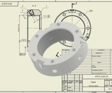 3D модель Гайка SKF-KMTA 8