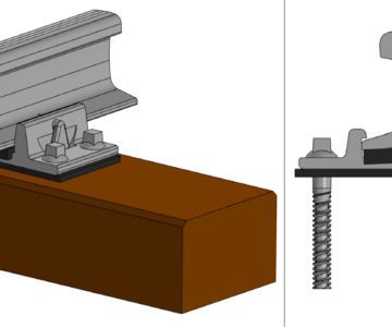 3D модель ЖД скрепление тип "МЕТРО Р50"