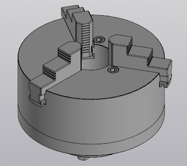 3D модель Патрон трехкулачковый 7100-0007 ГОСТ 2675-80