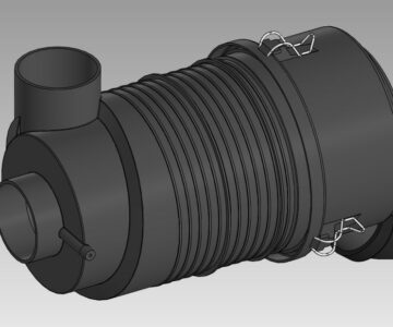 3D модель Фильтр воздушный в сборе FPG RADIALSEAL G070006 DONALDSON