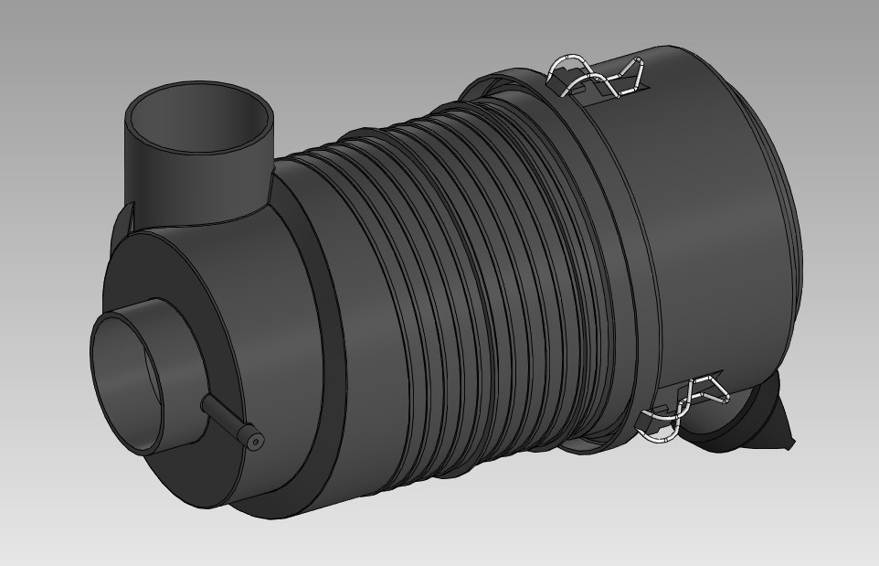 3D модель Фильтр воздушный в сборе FPG RADIALSEAL G070006 DONALDSON