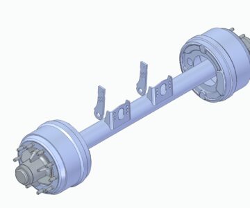 3D модель Ось прицепа Л1Д08КрН21.1850 (L1)