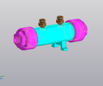 3D модель Гидрозамок МЧ00.33 в Компас-3D 20