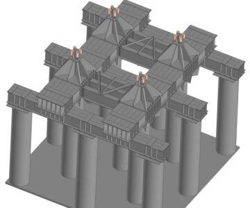 3D модель Опора башенного крана