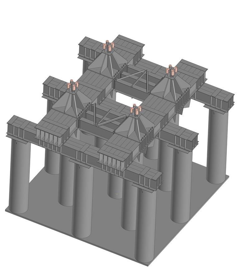 3D модель Опора башенного крана