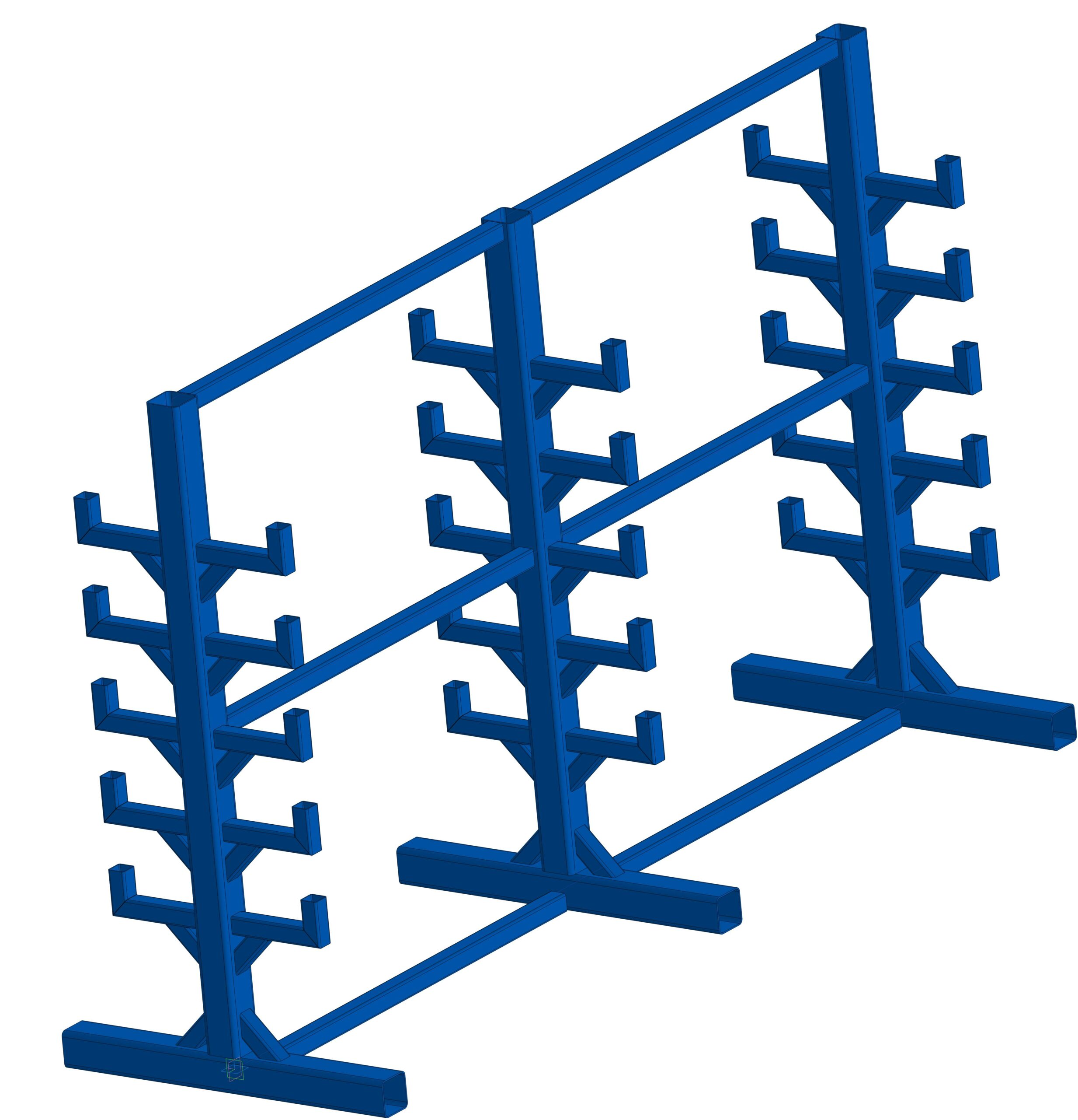 3D модель Стеллаж для профильного металла