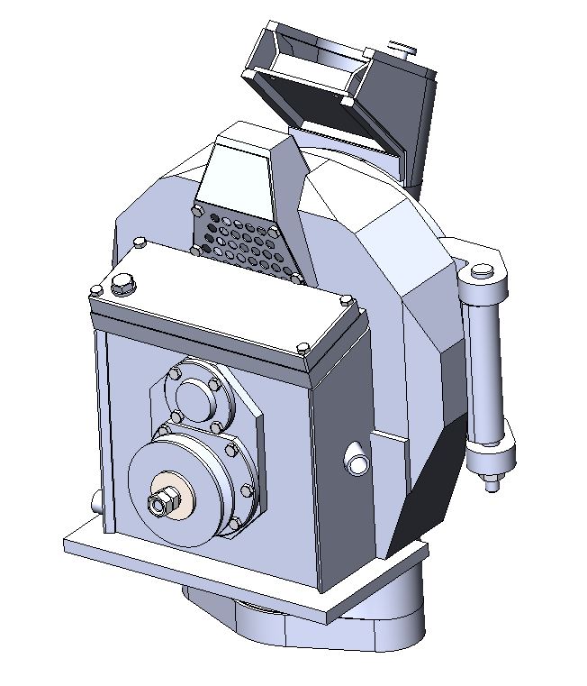 3D модель Мельница для помола предварительно измельченных продуктов химических производств
