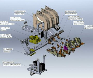 3D модель Конструкторская документация для изделия Контактор КТ-6043