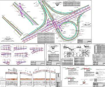 Чертеж Ремонт транспортной развязки в разных уровнях