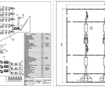 Чертеж Проектирование технологического комплекса для производства цемента сухим способом