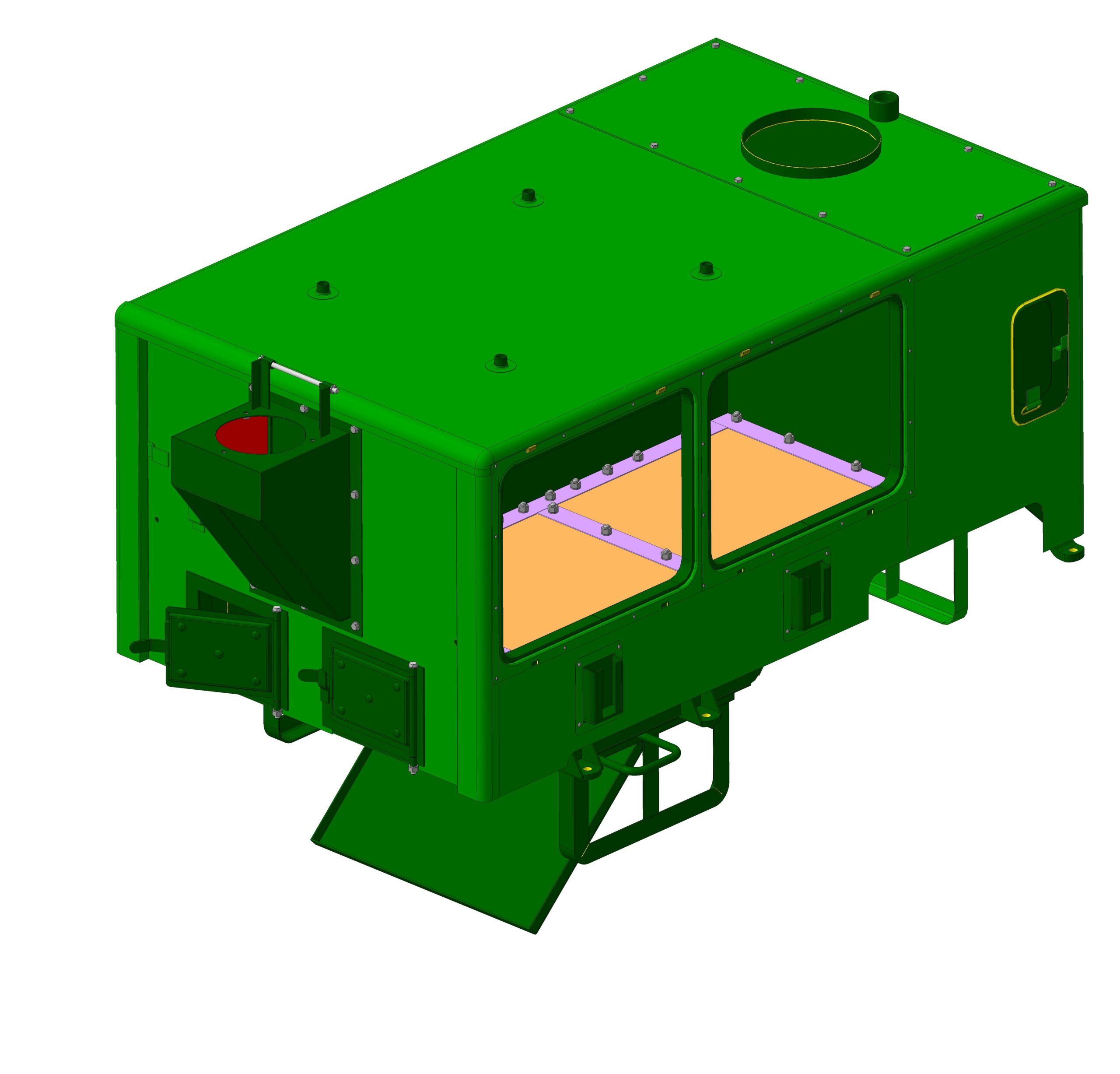 3D модель Кухня полевая КП-125 (модуль)