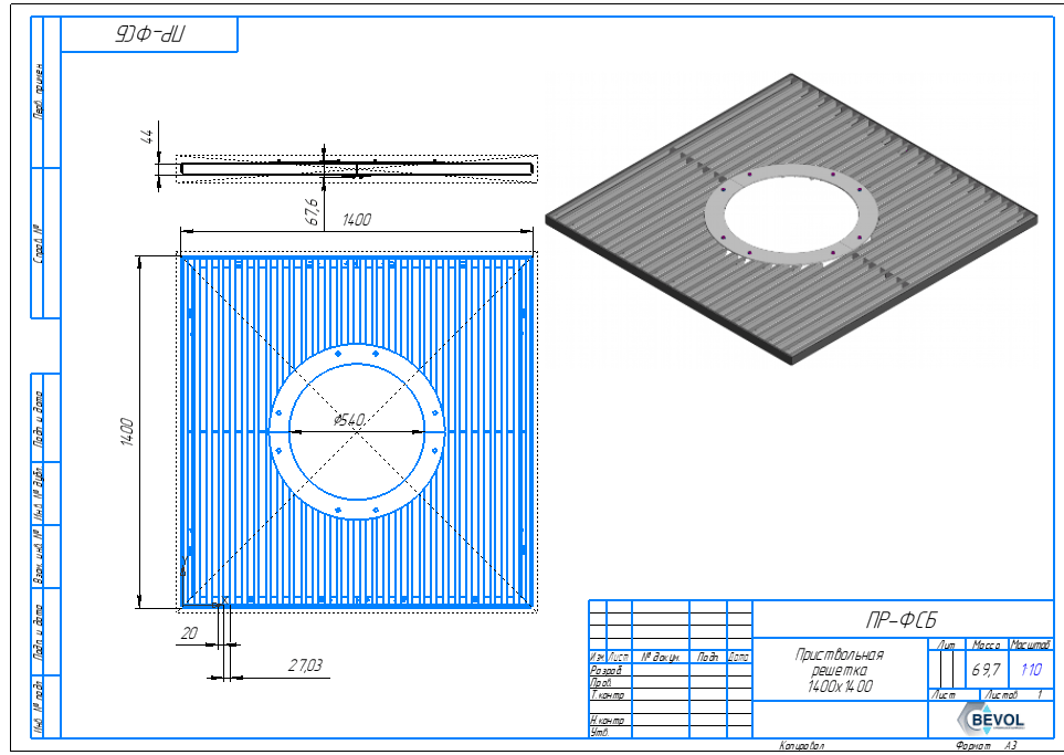 3D модель Приствольная решетка для дерева