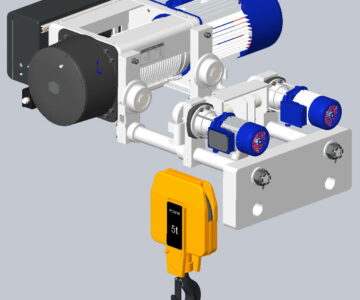 3D модель 3D Модель электротали MT525 H10 V12 2х1 M LC УСВ