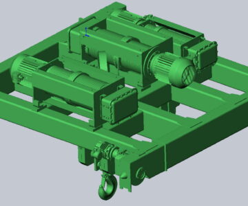 3D модель 3D Модель крановой тележки 2xVVATADBB6544TpE1_VVAT4542TpE2