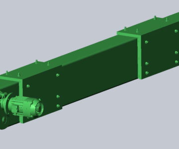 3D модель 3D Модель концевой балки для опорного мостового крана