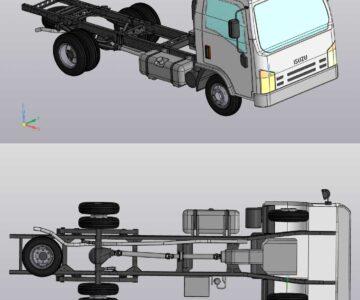 3D модель Шасси ISUZU NMR 85L-H