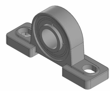 3D модель Подшипниковый узел UCP206 (подшипник Р206)