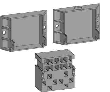 3D модель Монтажный блок реле и предохранителей