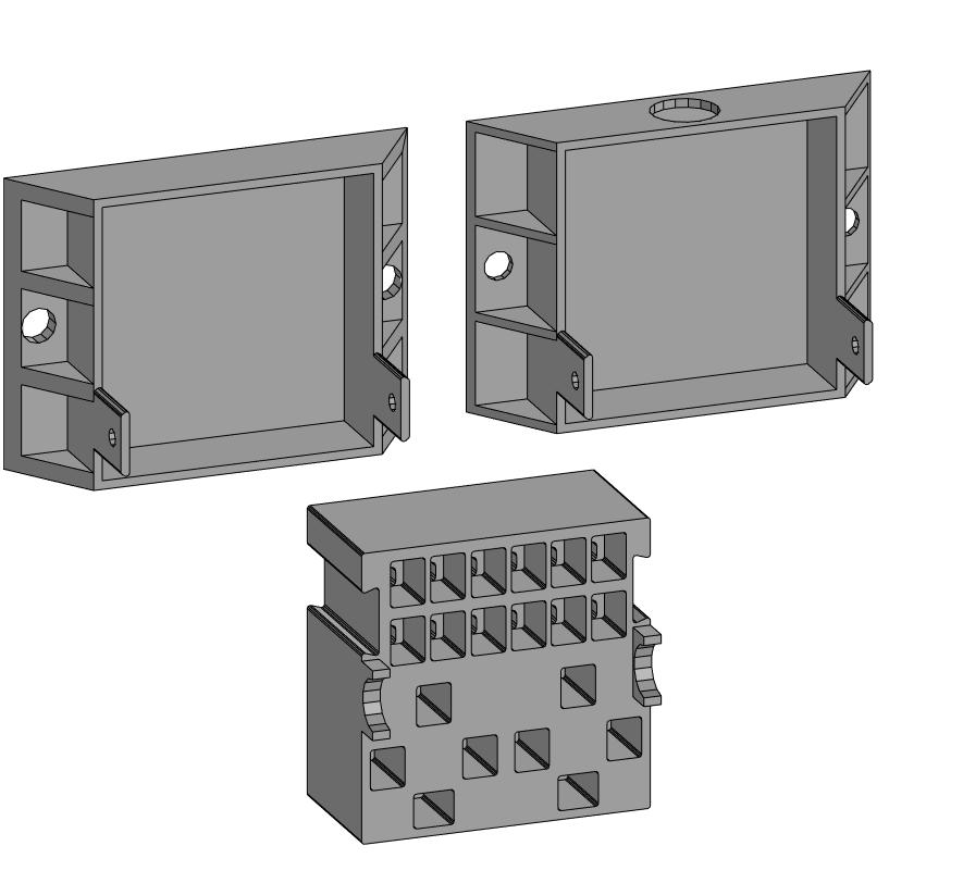 3D модель Монтажный блок реле и предохранителей