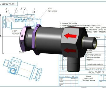 3D модель Перепускной клапан