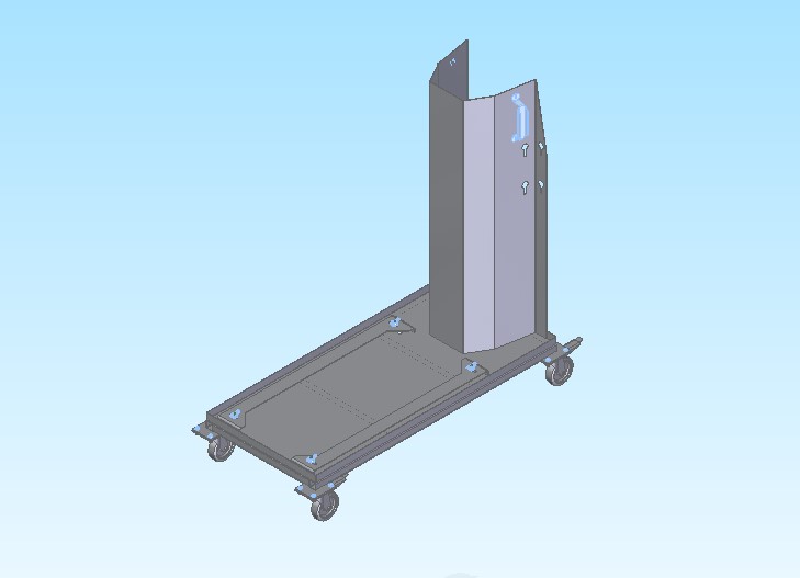3D модель Тележка для сварочного аппарата 1100*500