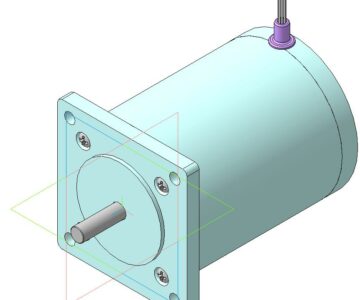 3D модель Электродвигатель шаговый ДШИ-200-3-1