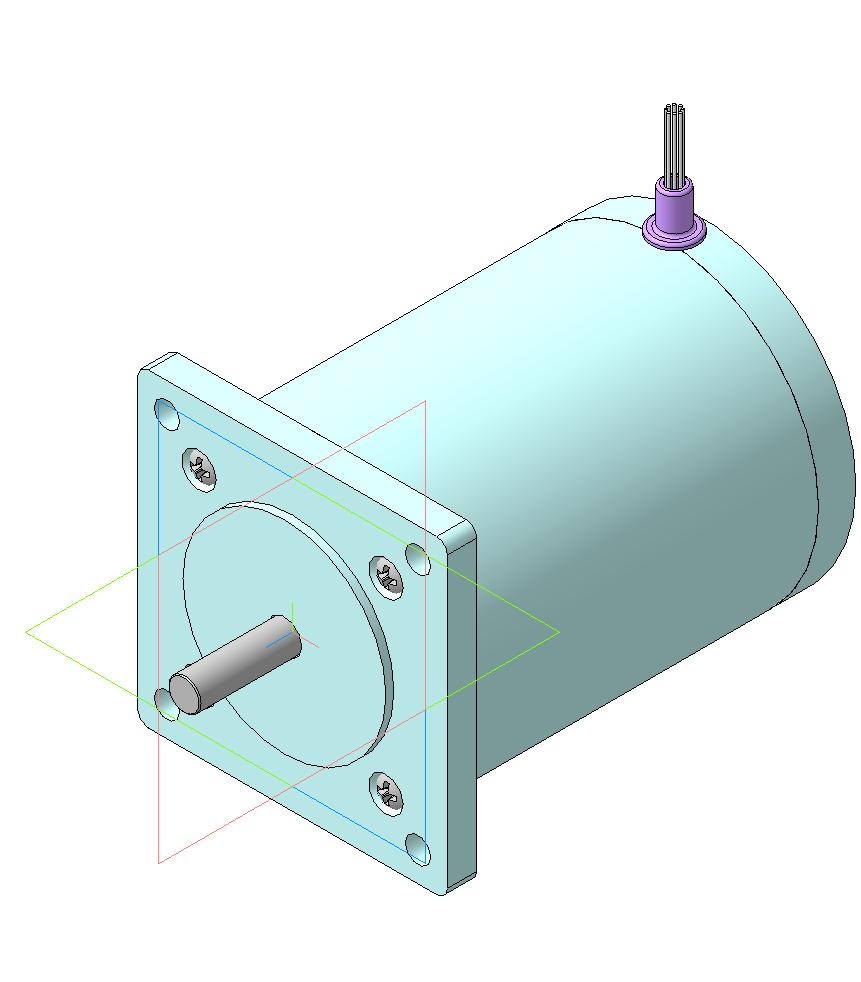 3D модель Электродвигатель шаговый ДШИ-200-3-1