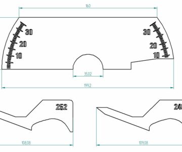 Чертеж Транспортир для установки фаз газораспределения ЗМЗ 405, 406, 409