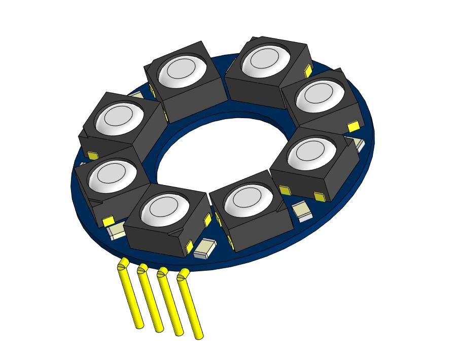 3D модель Светодиодное кольцо WS2812 (Китай)