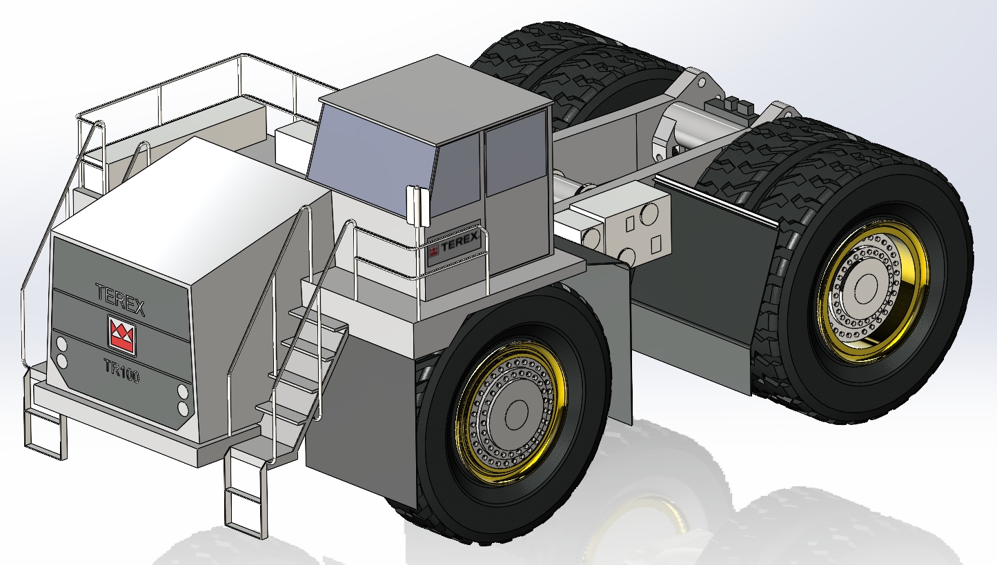 3D модель База Terex TR100 без платформы