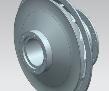 3D модель Рабочее колесо компрессора z=15