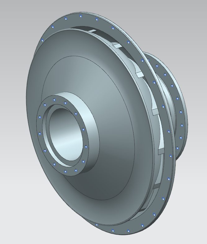 3D модель Рабочее колесо компрессора z=15