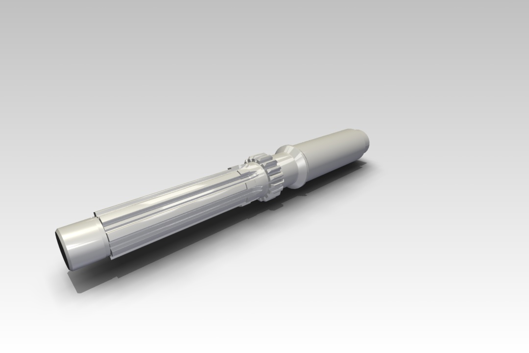 3D модель Вал 1 оси 16Б20-16Д25