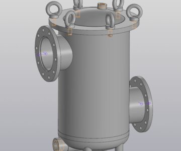 3D модель Фильтр забортной воды фланцевый из цветного сплава ИУШД.061144.005