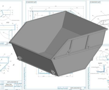 3D модель Мусорный бак 8м3