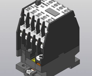 3D модель Электромагнитный пускатель Siemens 3TH43