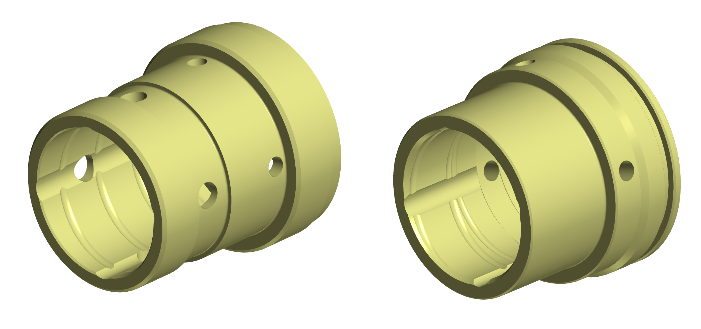 3D модель Опорные втулки узла промывки перфоратора Sandvik HLX5