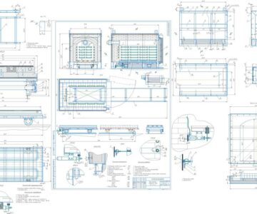 Чертеж Печь камерная с выдвижным подом