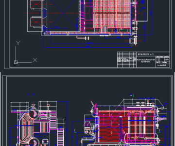 Чертеж Чертежи котельного агрегата КЕ-10-14С