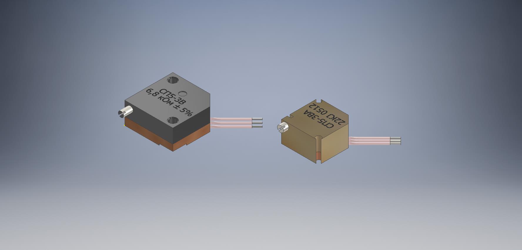3D модель Резисторы СП5-3В ; СП5-3ВА
