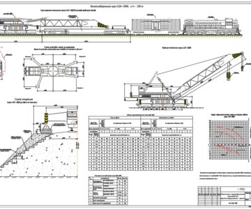 Чертеж Железнодорожный кран ЕДК-2000