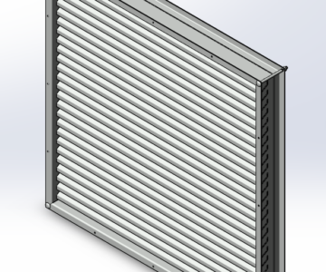 3D модель Вентиляционная решетка 800х800 для БМЗ