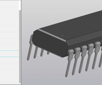 3D модель Корпуса DIP8 до DIP60