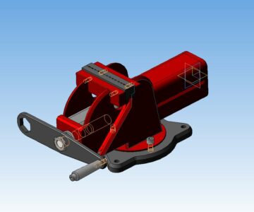 3D модель Тиски со шпилькой М24 кл.пр. 12,9