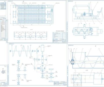 Чертеж Механизация технологических процессов на СТФ в ОАО «Сатинское», Сампурского района, Тамбовской области с разработкой кормораздатчика со шнековыми дозаторами