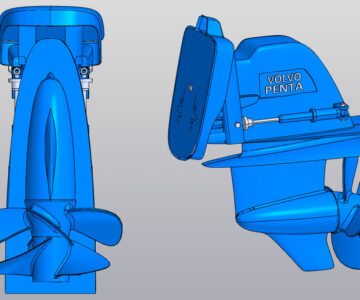 3D модель Колонка Volvo Penta 130S