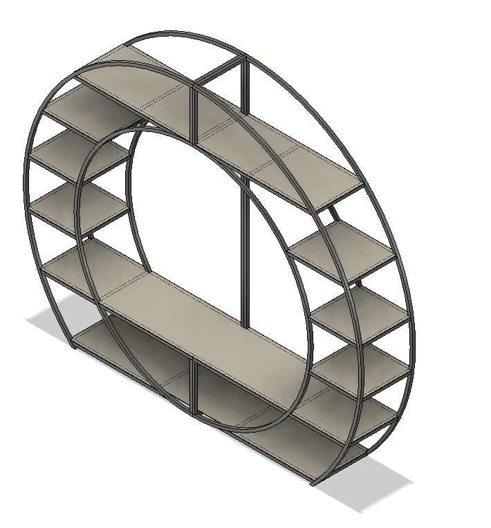 3D модель Круглая полка