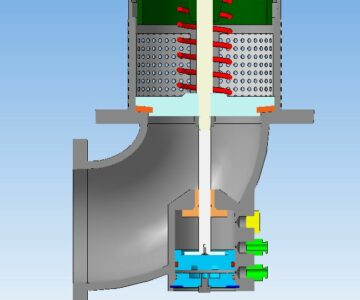 3D модель Донный клапан Ду100 для светлых нефтепродуктов